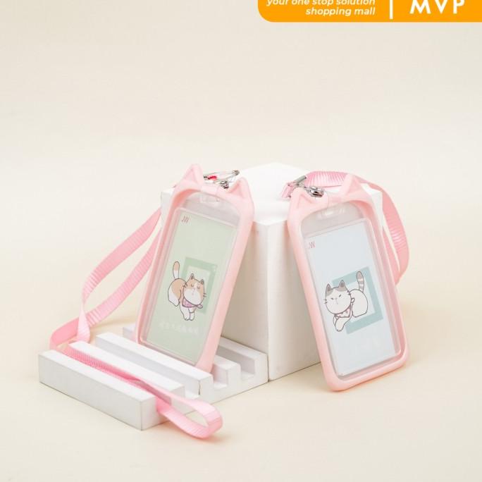 

Lanyard ID Card Motif Kuping Kucing Lucu ID Card Gantungan Motif - Kucing Pink