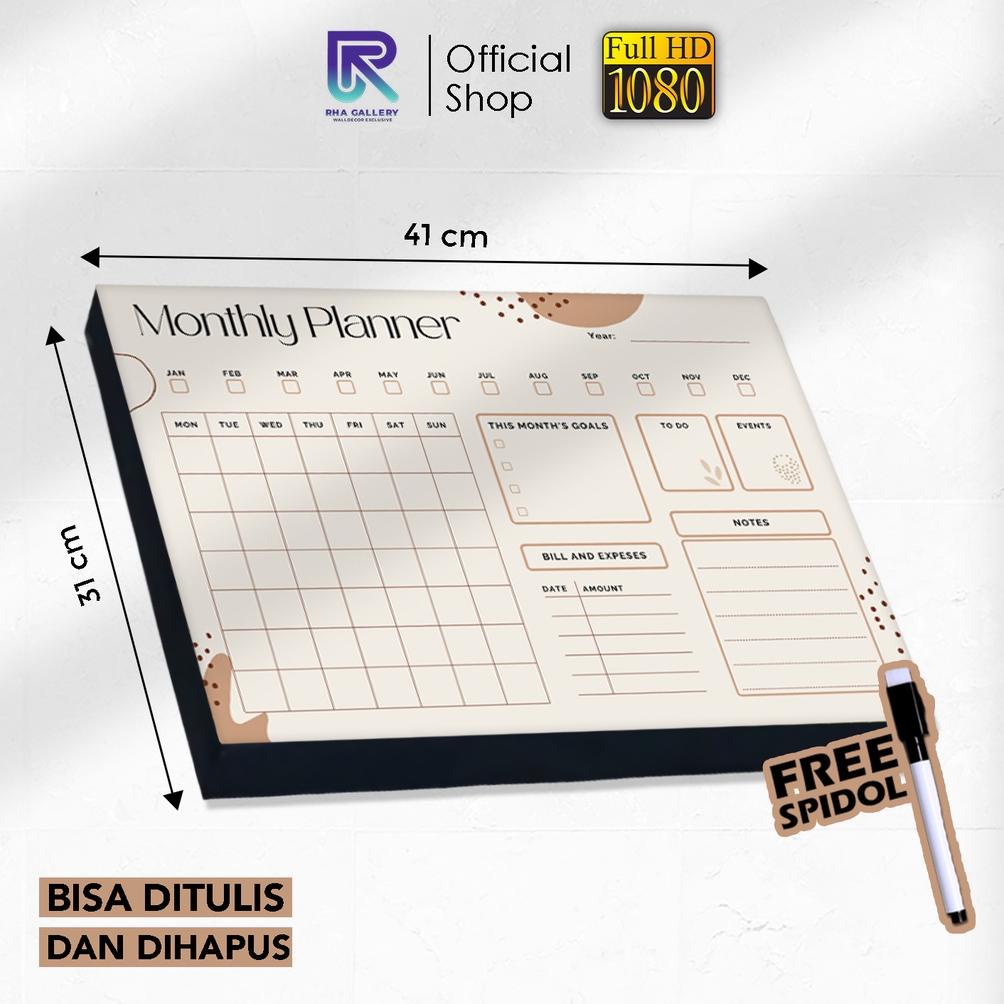 

Flash Sale Papan Tulis Kayu Planner Daily/ Weekly Schedule Board Aesthetic Coklat Bingkai Ukuran 31x41 CM !!