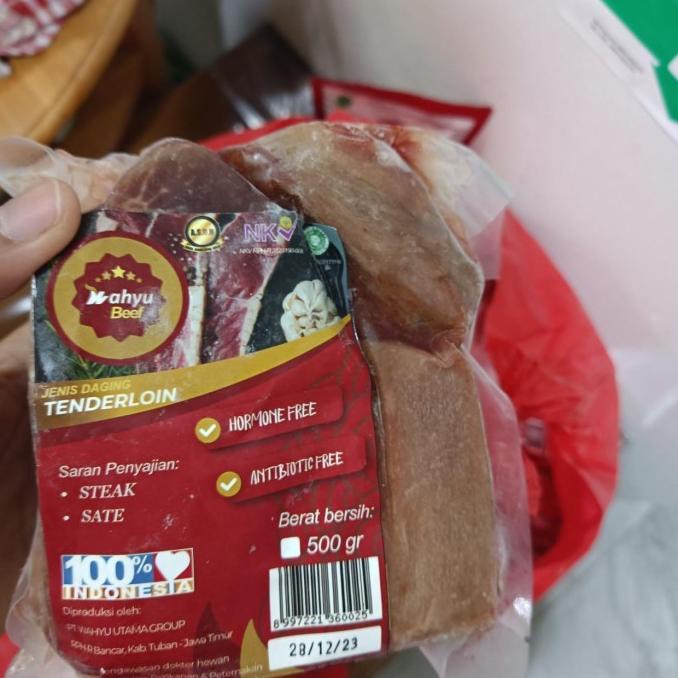 

TERBARU SAPI HAS DALAM TENDERLOIN ORGANIK WAHYU BEEF - GREEN POULTRY TESSAANDRI