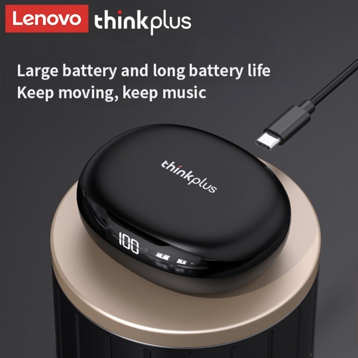 Lenovo Thinkplus T50 Tws True Wireless Bluetooth 5.2 Headset Earphone Ready