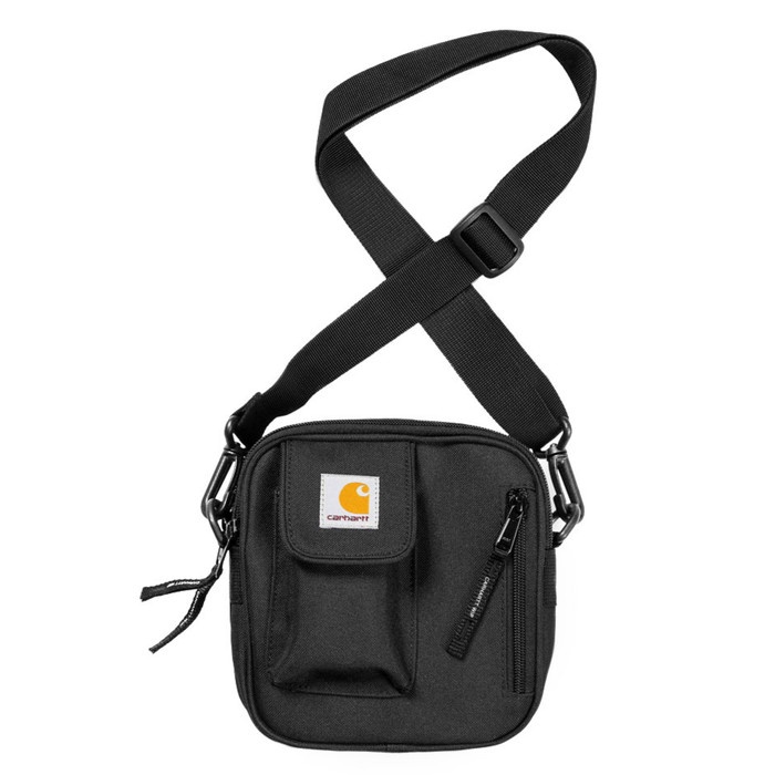 {VtubeShop} Carhartt WIP Essential Sling Bag Small BLACK  TAS ORIGINAL Berkualitas