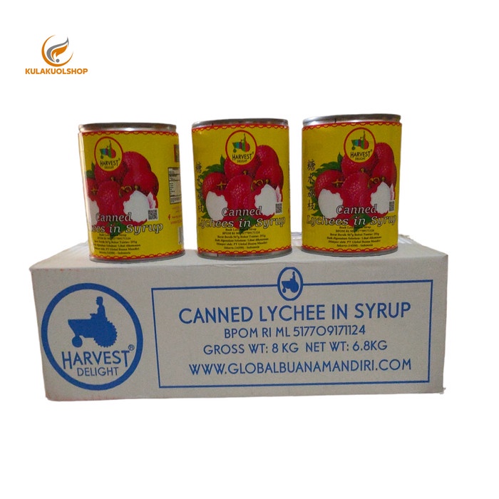 

IKPS Lychee in Syrup/ lychee Kaleng /Buah leci kaleng - 1ctn @ 24 Can