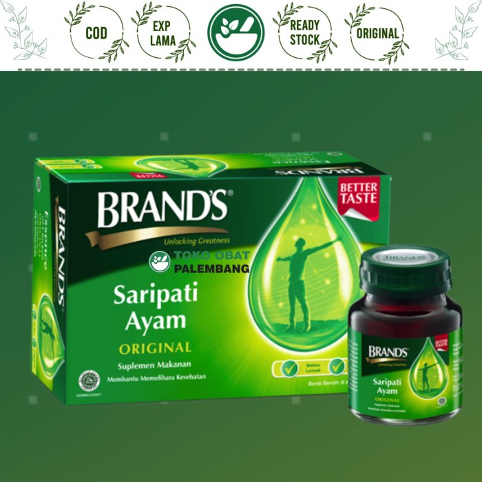 

6 BOTOL BRAND SARIPATI AYAM 70GRAM ORIGINAL BRAND'S ESSENCE OF CHICKEN