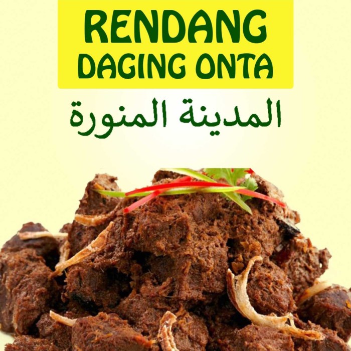 

RENDANG DAGING UNTA/ONTA