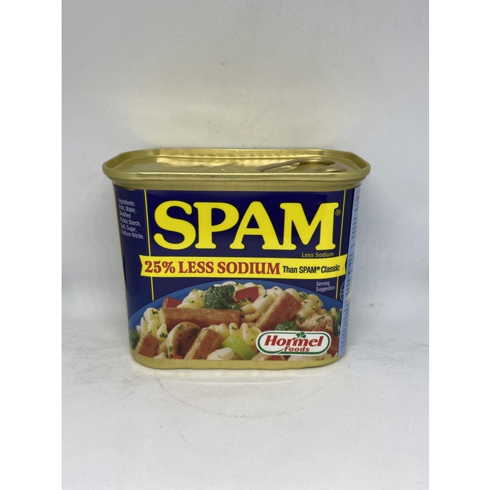 

HORMEL SPAM LESS SODIUM 12 OZ 340 GR