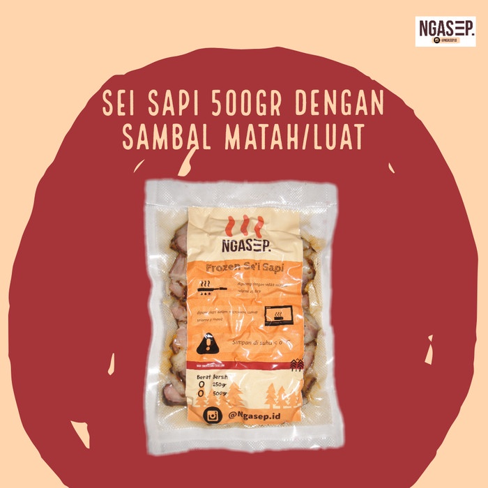 

Sei Sapi Ngasep sambal matah/Luat 500gr