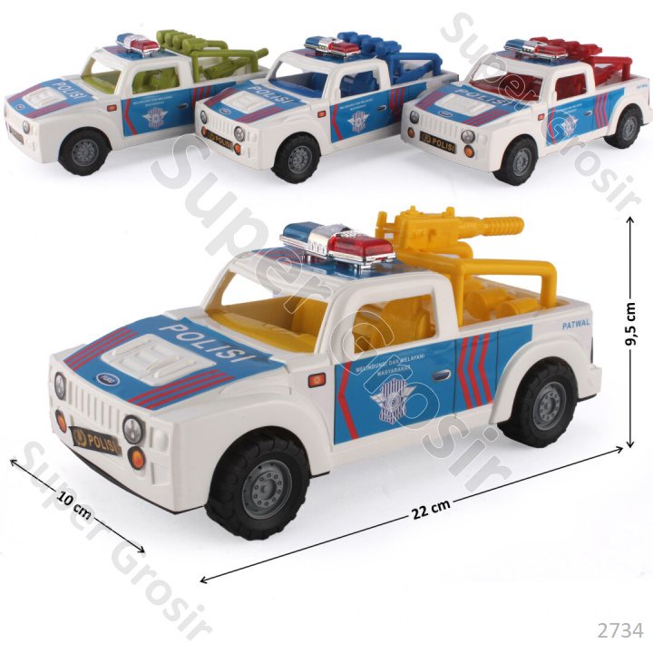 Mainan Anak Mainan Mobil Jeep Polisi Pick Up F/C Polisi