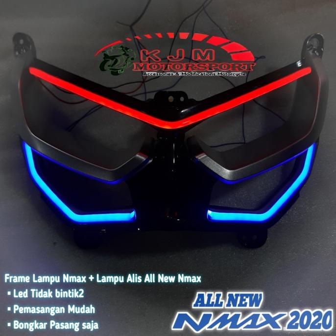 Lampu Alis Nmax New 2020 sepaket frame new nmax 2020