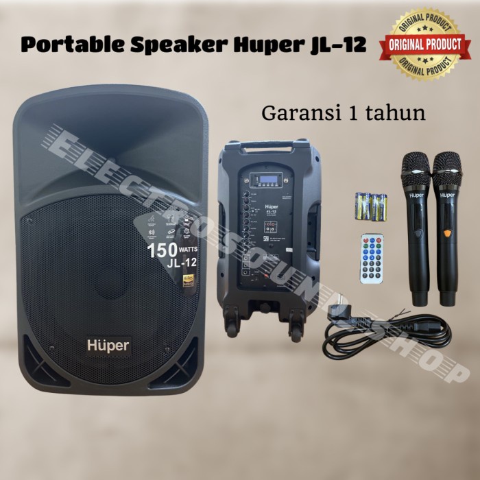 Speaker Portable Huper Jl 12 / Huper Jl12 / Jl 12 Original 12 Inch Masih Ready