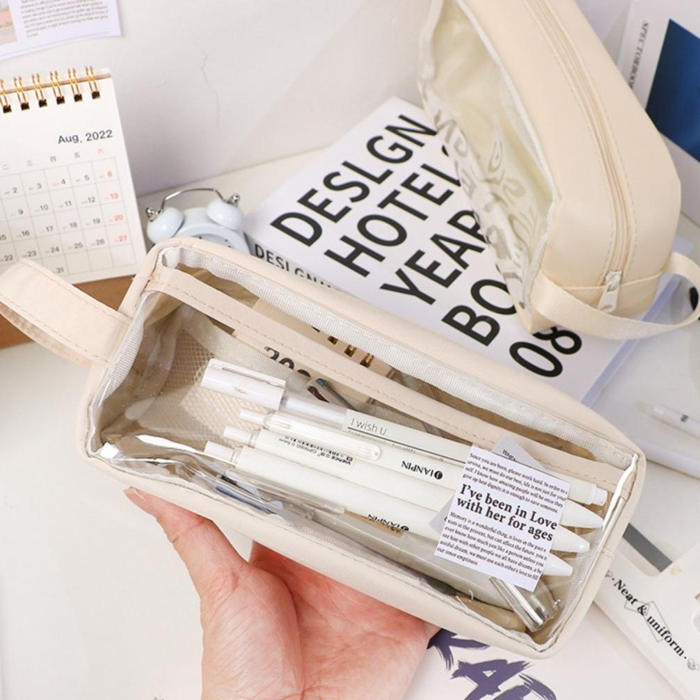 

Bisa COD TTSHOP Kotak Pensil Transparant Tepak Multifungsi Kosmetik Tempat Kosmetik 91148 Original