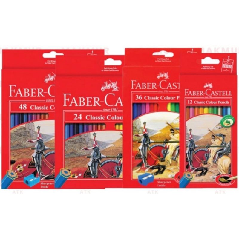 

Pensil Warna Classic Faber Castel 12's 24's 36's 48's