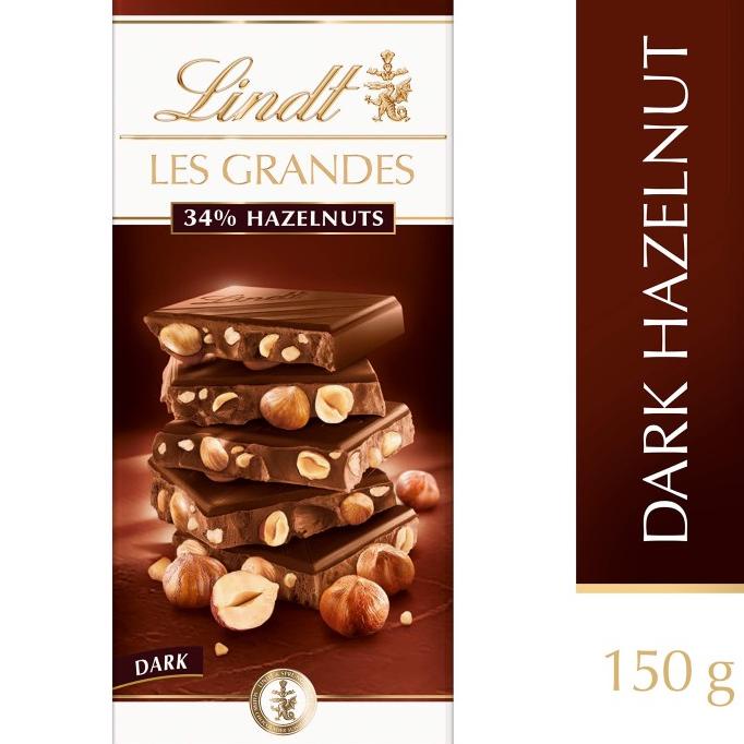

Lindt Les Grandes Dark Chocolate Hazelnut Bar 150 g
