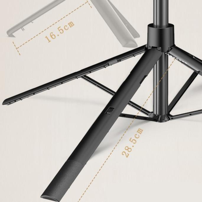 MIXIO A861E Tongsis Tripod Bluetooth Stabilizer Gimbal LED - 180cm