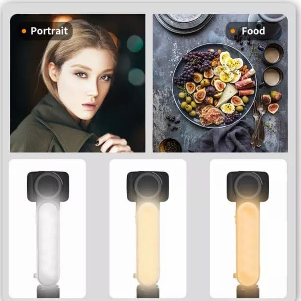 Gimbal Stabilizer HP Smartphone Selfie Q09 Anti Goyang 3 Lampu