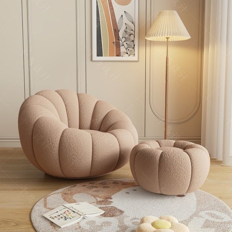 Sofa Mewah Ringan, Sofa Labu, Tempat Pakaian Salon Kecantikan Rumah, Sofa Malas Nordik Sederhana Mod