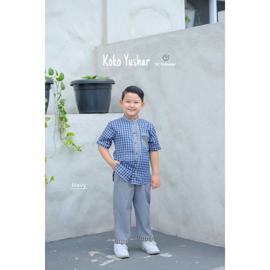 Y2 Kidswear Original Koko Yushar Baju Koko Anak usia 3-12 Tahun