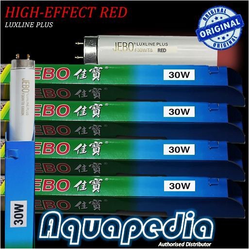 Lampu Neon T8 Jebo 30watt Warna Merah Luxline Plus High-Effect Red