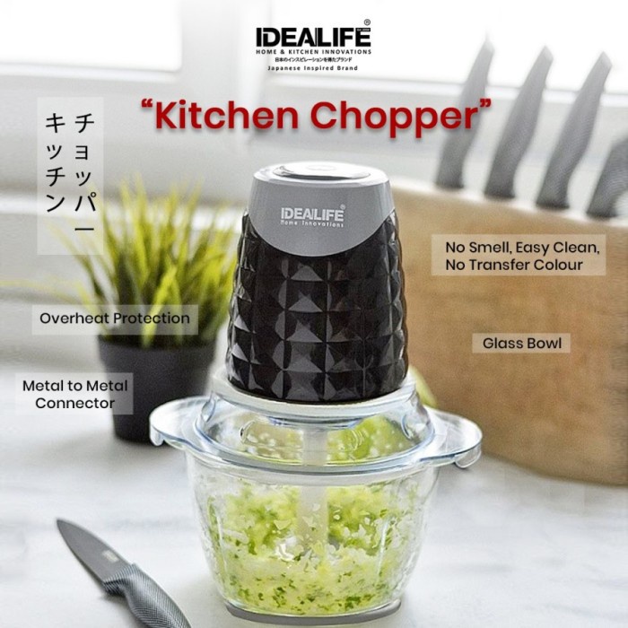 Idealife Eco Food Chopper IL- 216 - Penggiling Daging / Blender Bumbu