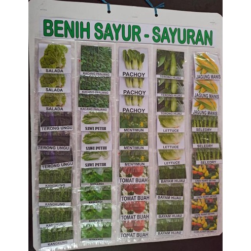 GM Benih Sayuran / Benih Renceng / Bibit Hidriponik isi 50 bungkus