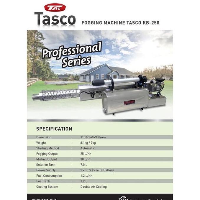 Mesin Fogging Tasco Kb250 Mesin Pengasapan Nyamuk Fogger Kb 250 Tasco