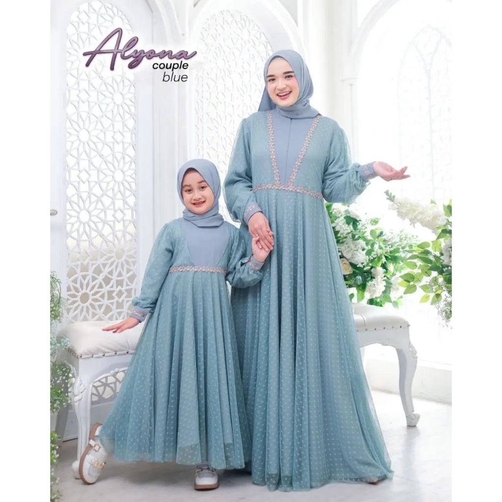 [SYAR'I TILL JANNAH] Gamis couple Inara Gamis Couple ibu anak Gamis couple anak perempuan dan ibu