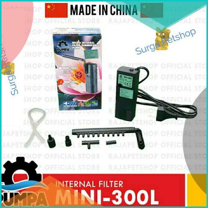 Pumpa Sunsun Internal Filter celup MINI 300L filter Aquarium akuarium