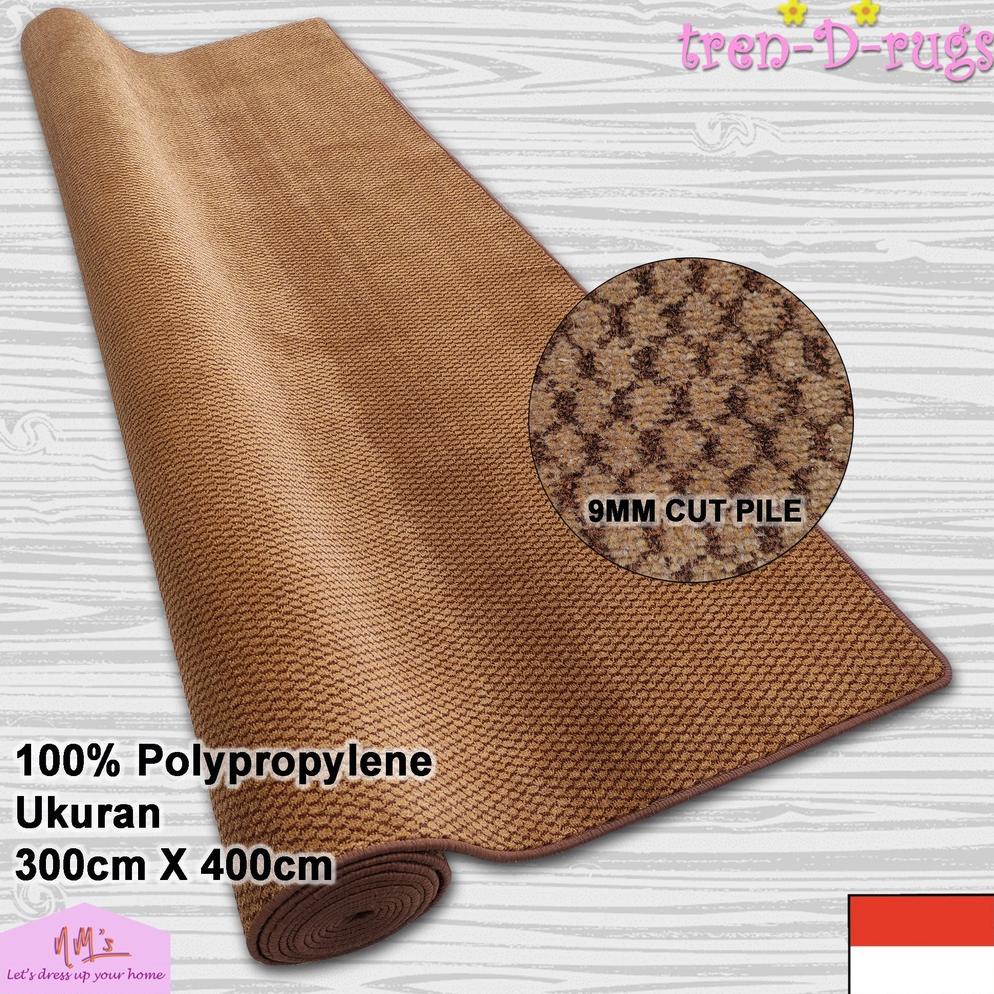 Karpet Motif Jumbo Lantai Bulu Ruang Tamu Tidur Permadani Tebal 300 cm x 400 cm - NMs