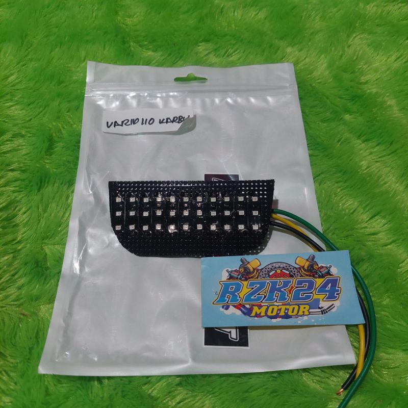 Stoplamp Running Vario 110 Karbu 8 Mode / Lampu Belakang Running Vario