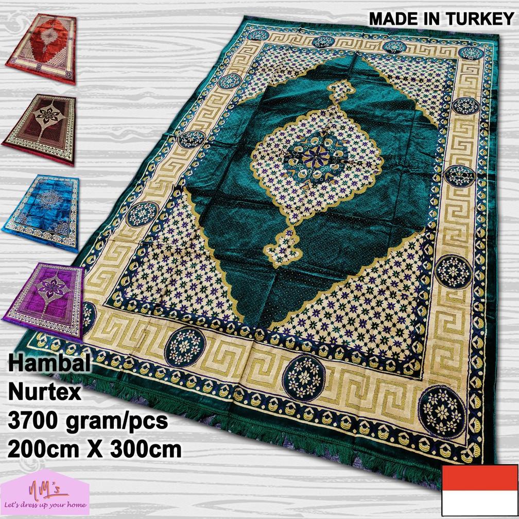 Nurtex - Hambal alas lantai tikar lipat beludru turkey turki permadani jumbo 200 cm x 300 cm - NMs