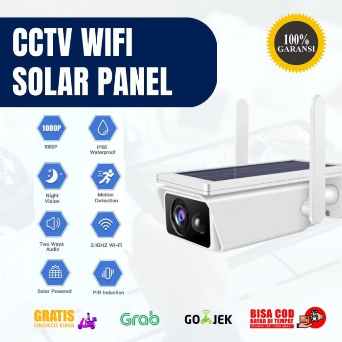 KAMERA CCTV WIFI SOLAR PANEL T-13 CAMERA TENAGA SURYA WIRELESS
