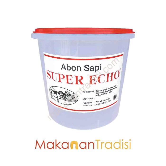 

Abon Sapi Super Echo 5 Kg