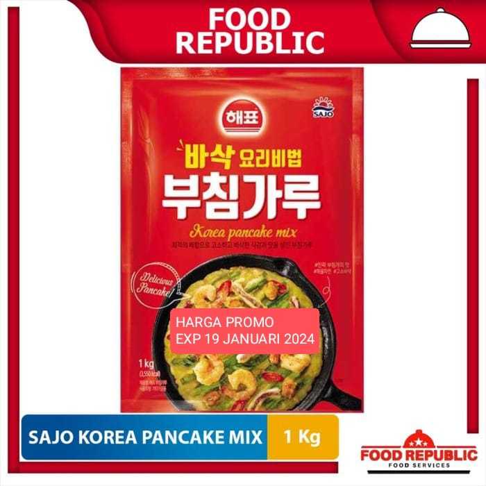 

Korean Pancake X Sajo 1 Kg / Tepung Prex Pancake Korea Halal Enak