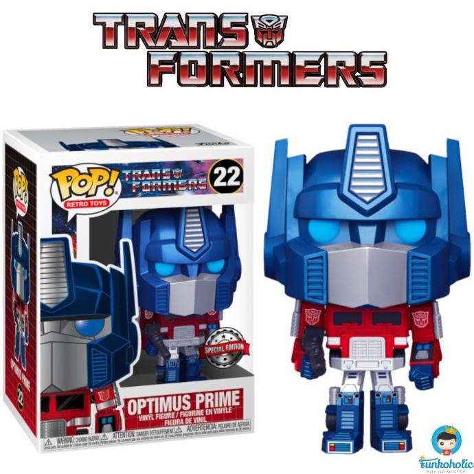 Funko POP The Transformers - Optimus Prime (Metallic) [Exclusive] #22