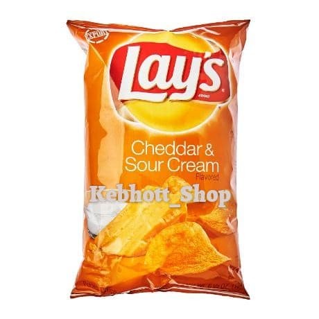 

Keripik - Lay'S Potato Chips Cheddar & Sour Cream 6.5Oz Lays Keripik Kentang