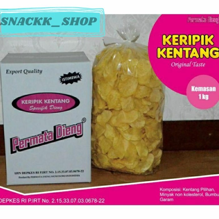 

Keripik - Keripik Kentang Asli Dieng Khas Wonosobo 1Kg