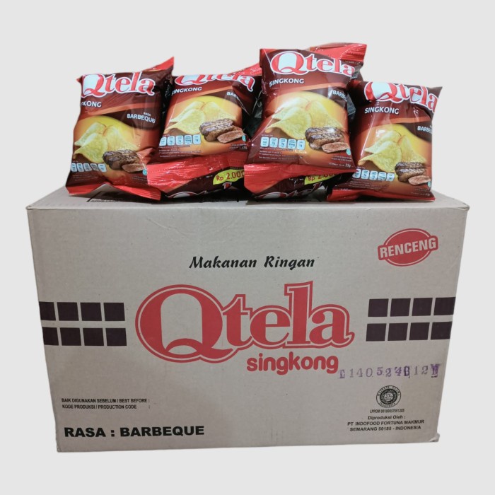 

Keripik - Qtela Barbeque Keripik Singkong 23Gr (60 Pcs/Karton)