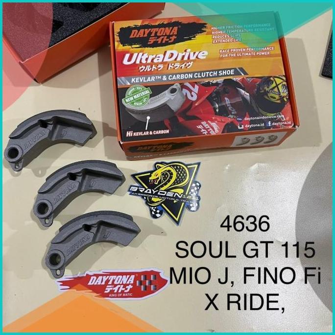 DAYTONA Kampas ganda kopling Mio Sporty Smile J Soul Kevlar Karbon 16n