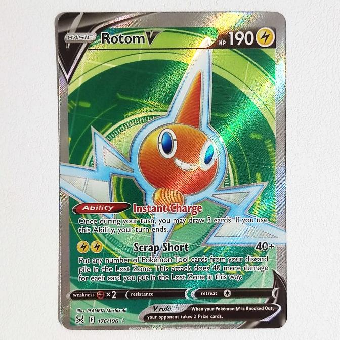 Rotom V 176/196 - Lost Origin Pokemon Card English TCG