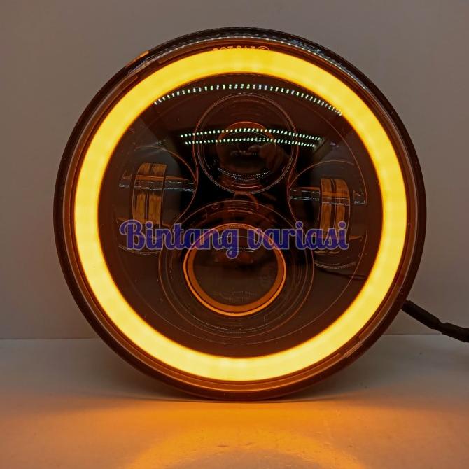 Lampu Daymaker Harley 7inch Jeep Kawasaki W175
