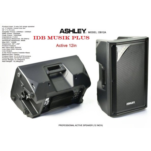 Speaker Aktif 12 inch ASHLEY DB12A DB 12A Original ASHLEY