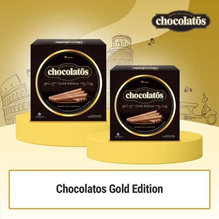 

Biskuit Wafer - Terbaru Chocolatos Gold Edition, Biskuit / Wafer Roll - 2 Kaleng