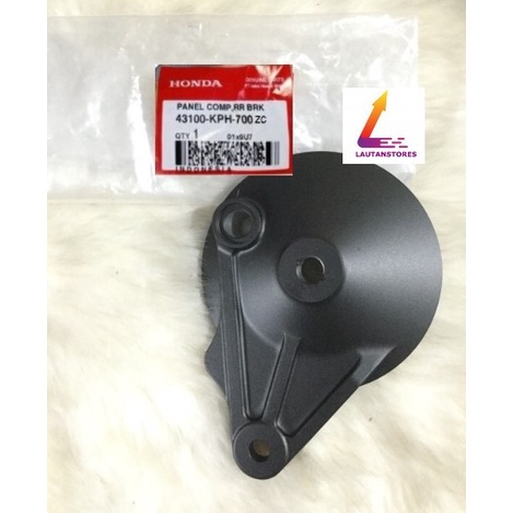 ✨New 43100-Kph-700Zc Tutup Tromol Panel Rem Belakang Supra X 125 Old Hitam Limited