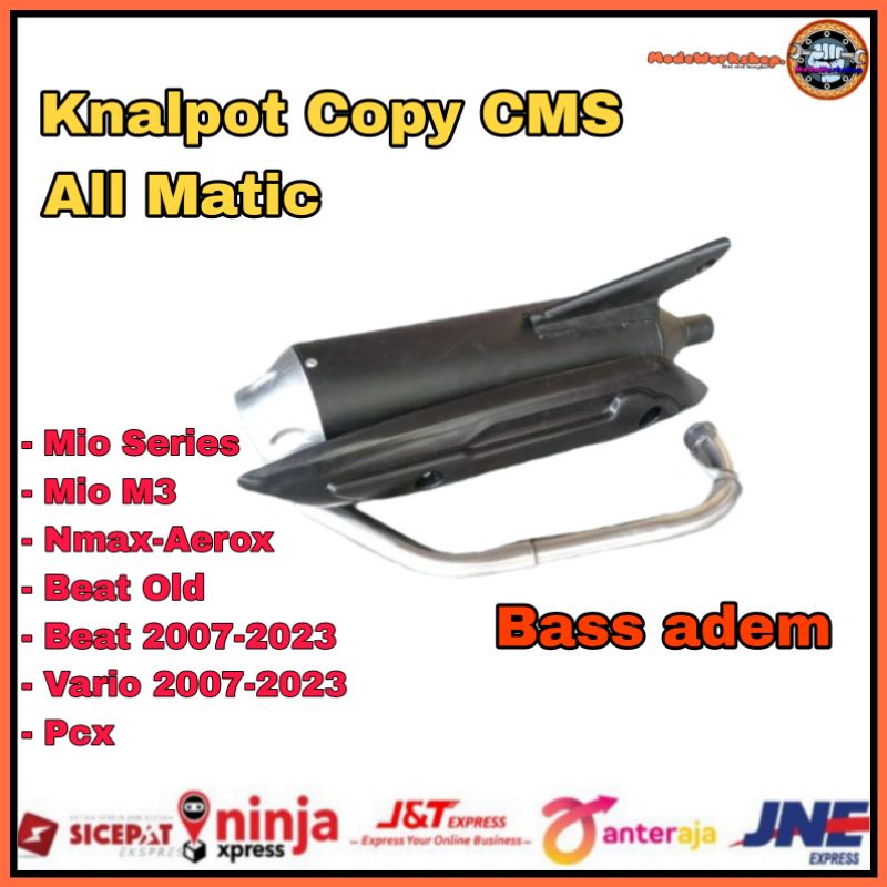Knalpot Copy CMS Mio soul GT Mio J Mio Sporty Bass Adem