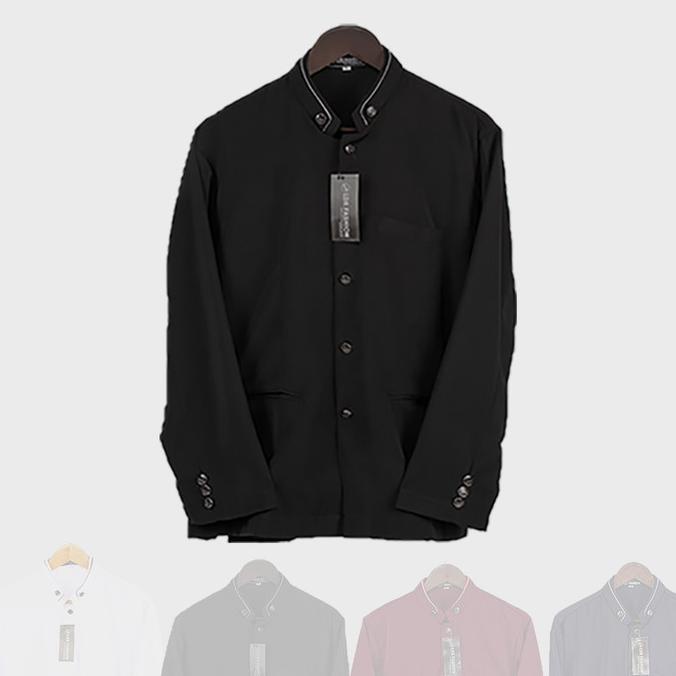 Baju Koko Pria Jasko Jas Koko Polos Hitam