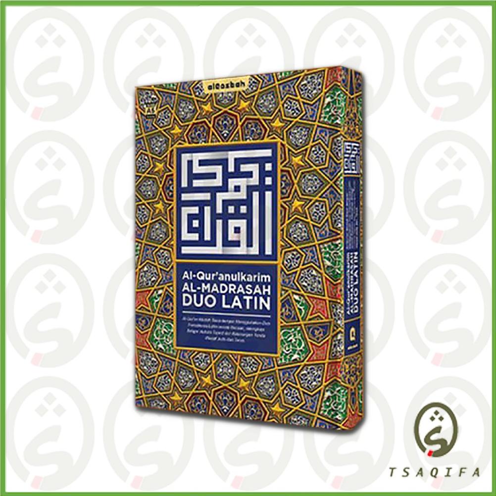 AlQuran Besar AlMadrasah Duo Latin A4 HC Penerbit Alqosbah Al Quran Tajwid Warna AlQuran Translitera