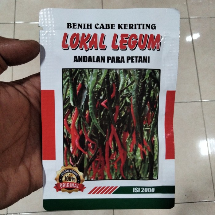 Bibit Cabe Merah Keriting Tinggi 2M Lokal Legum 10Gr - Cmk Legum Benih