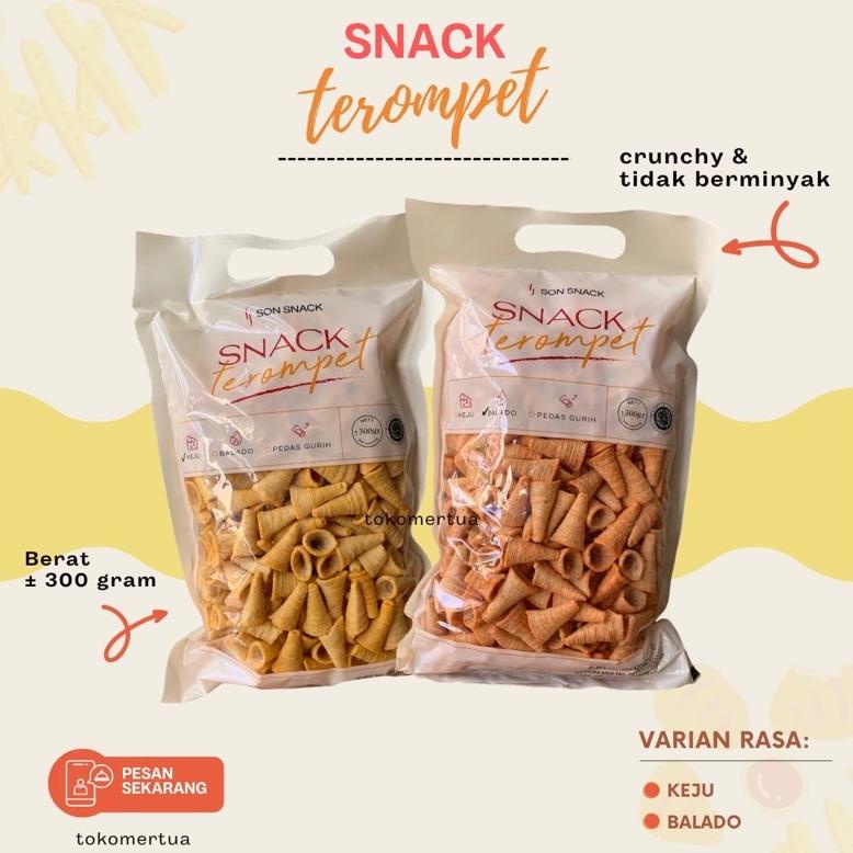 

Terlaris Snack Terompet Keju Balado 300 Gram Promo