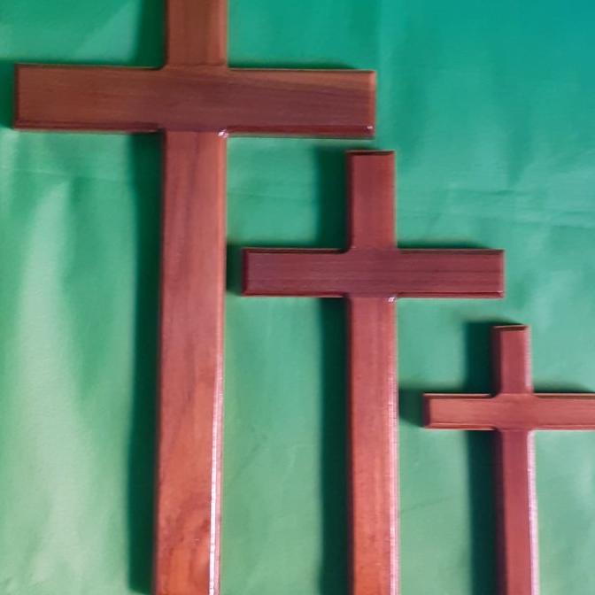 Salib kayu polos besar
