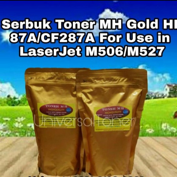 Serbuk Toner Mh Gold 87A Cf287A M506 M527 M506Dn M506N M527Dn 500Gr Best