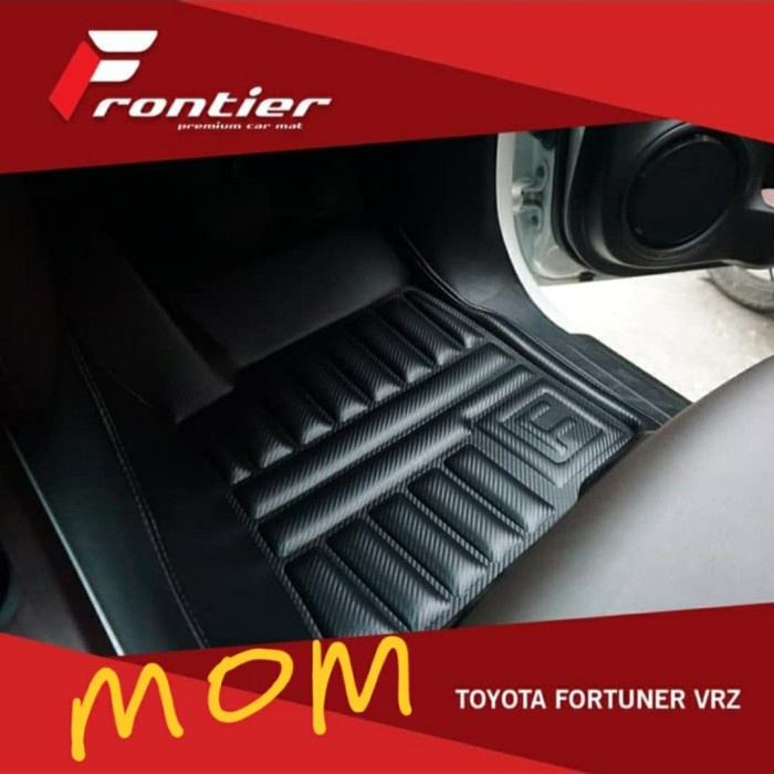 Karpet Mangkok Mobil 5D Frontier Carbon All New Fortuner Vrz Trd Full Best